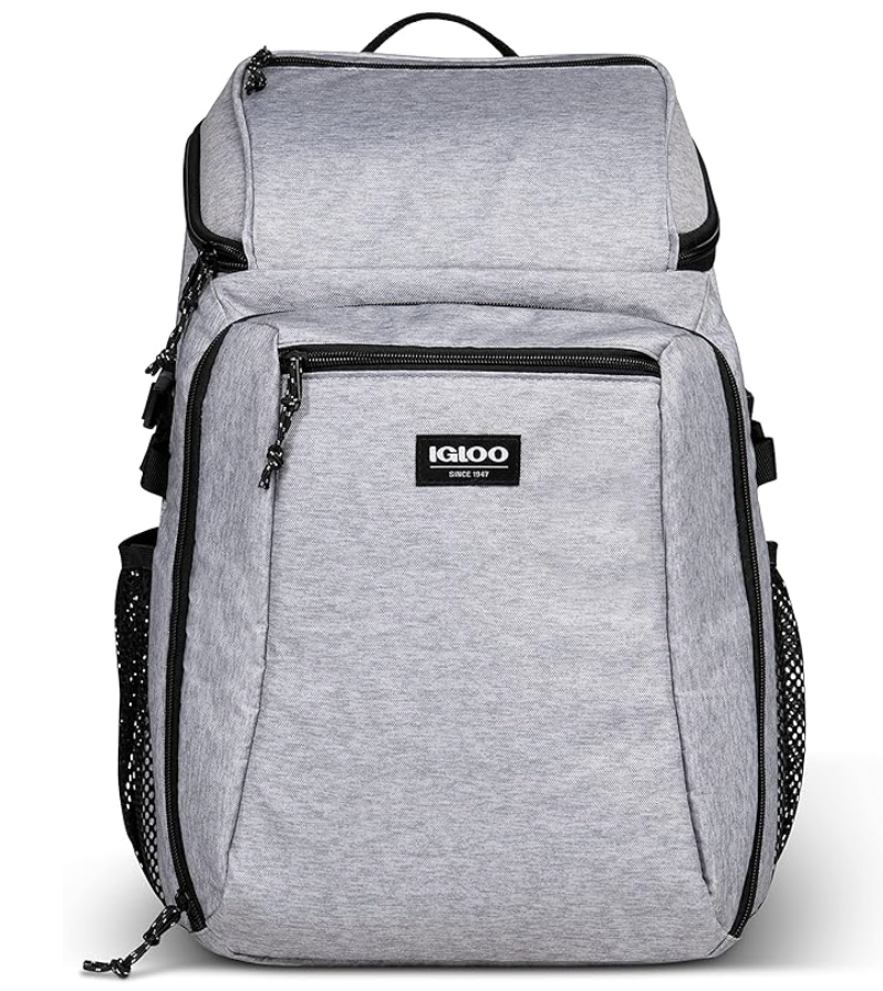 one of the summer favorites is this backpack cooler. large enough to fit everything we need!